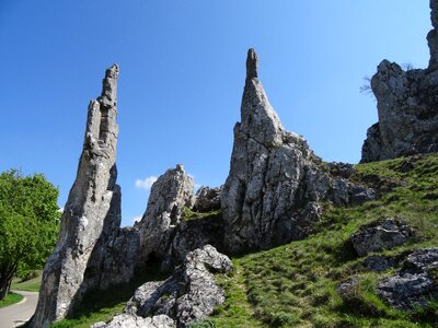 Rock needles swabian alb herbrechtingen photo