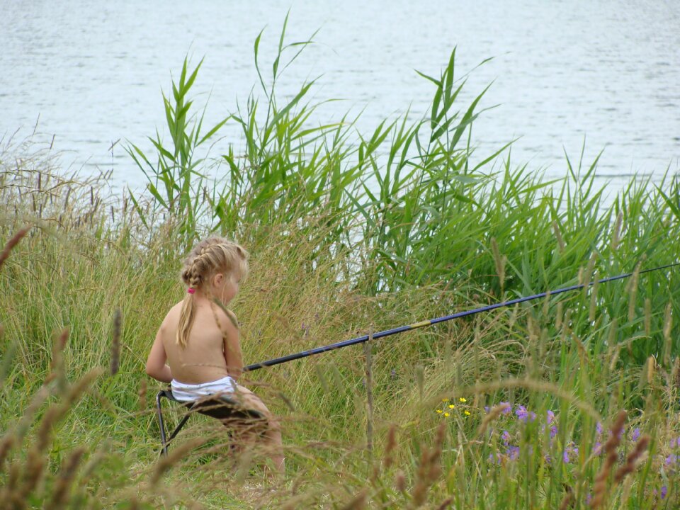 Beach reed fishing
