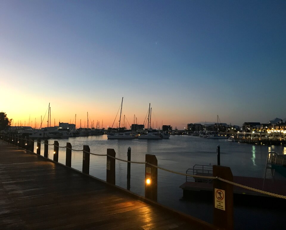 Boardwalk town water