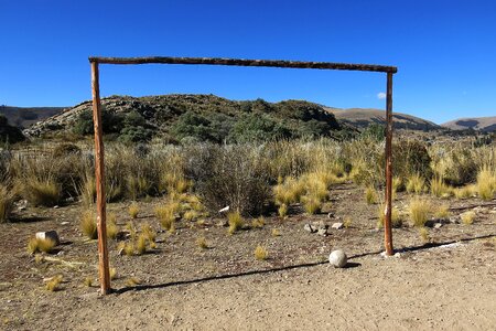 Abandoned goal line shadow