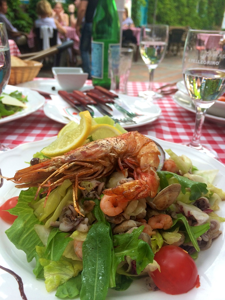 Delicious gamba calamari