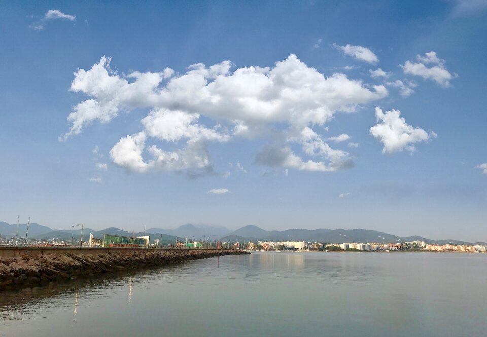 Mediterranean sea sky