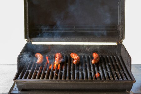 Grilling bratwurst barbecue