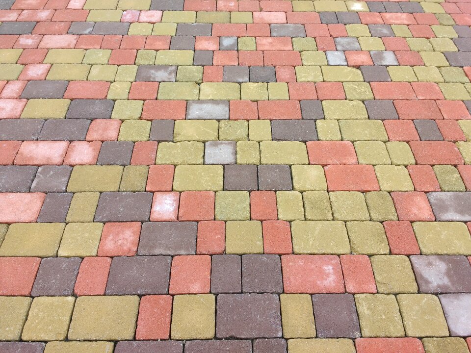 Ground pattern paving stones