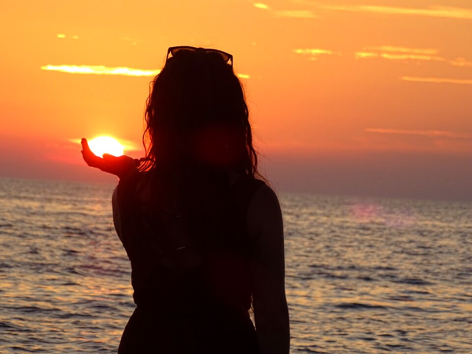 Romantic happy abendstimmung