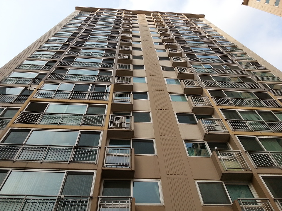 High rise buildings city building