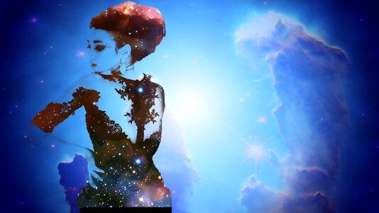 Women galaxy beauty