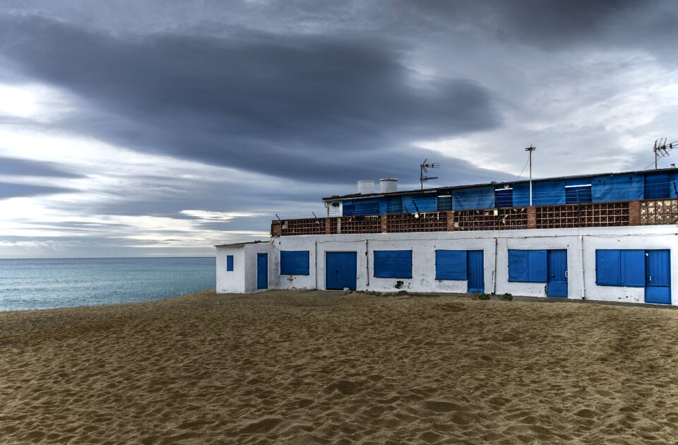 Landscape maritime blue