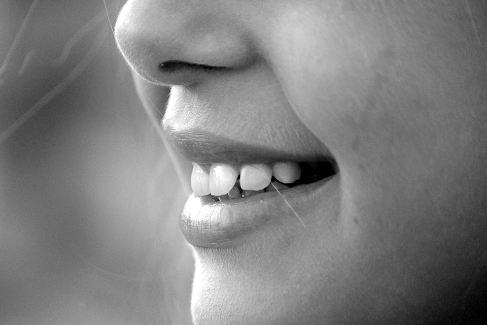 Laugh nose little girl