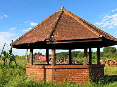 Garden terrace architecture brick