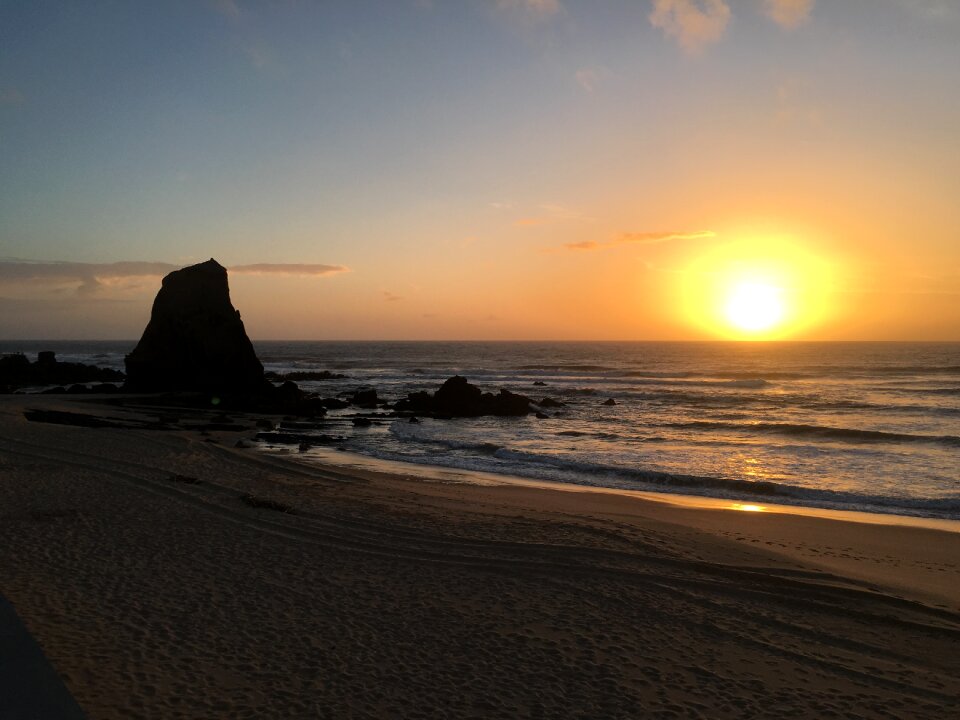 Sunset portugal santa cruz