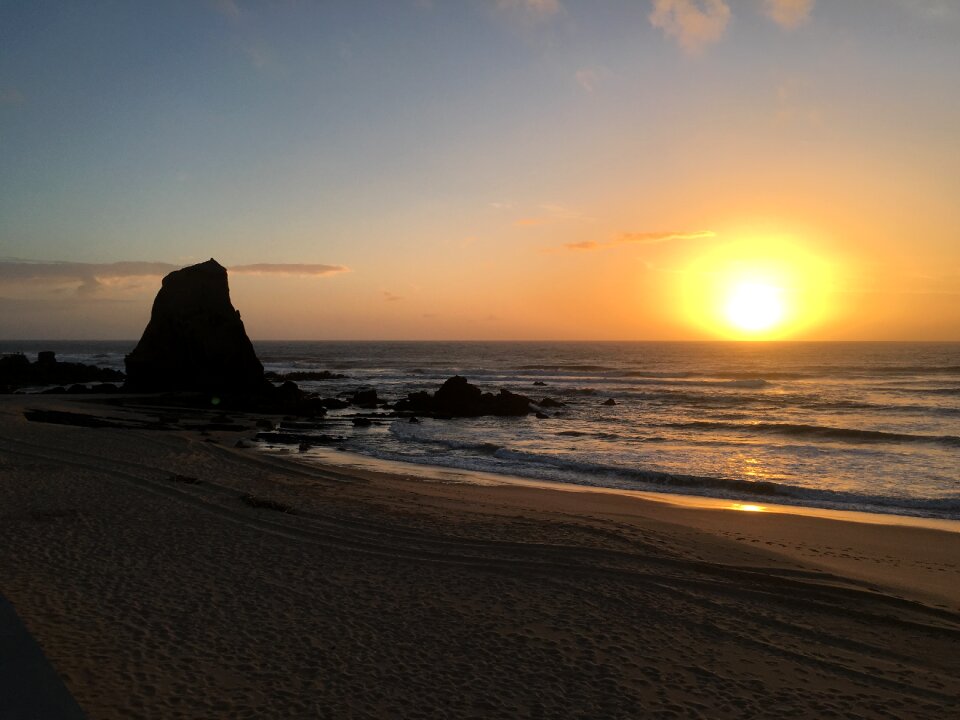 Sunset portugal santa cruz photo