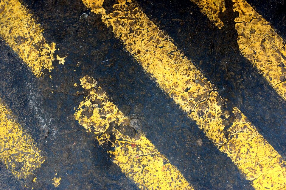 Danger black and yellow risk