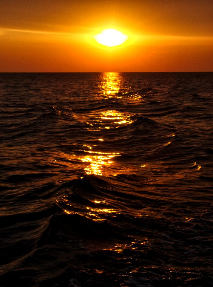 Horizon atmosphere sunset colors