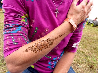 Body jewelry body painting tattoo arm photo