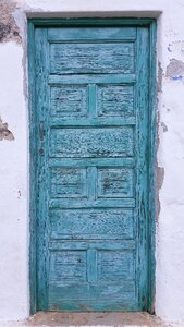 Old door wooden door blue door photo