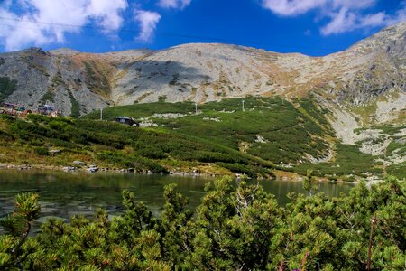 Nature view the beauty of the mountains photo