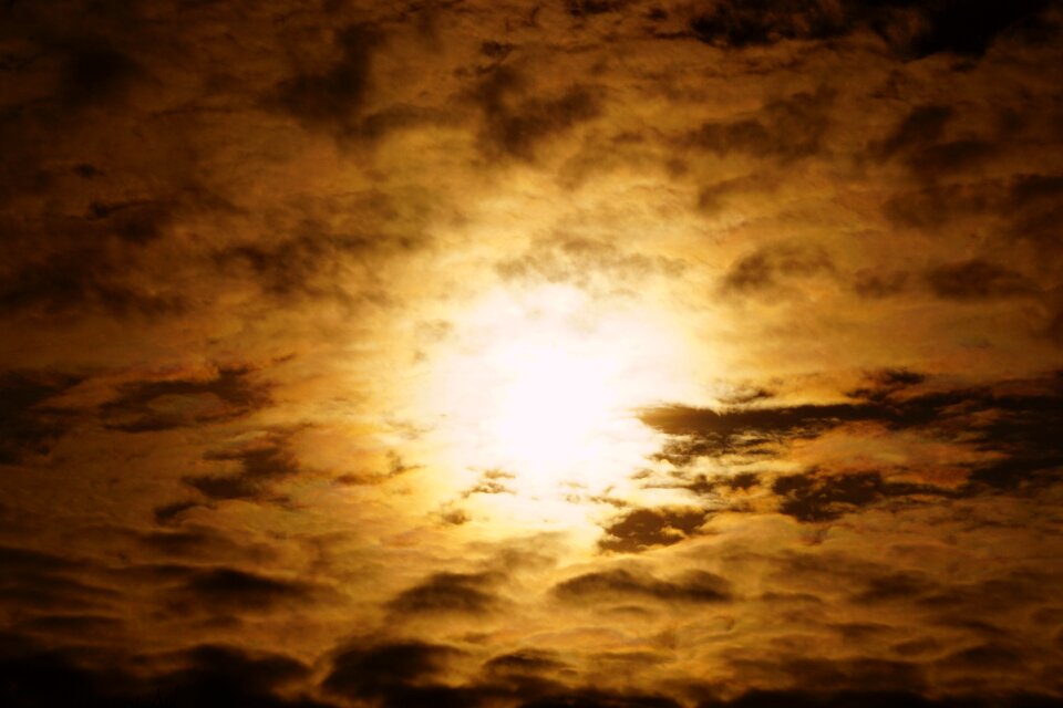 Clouds sky golden