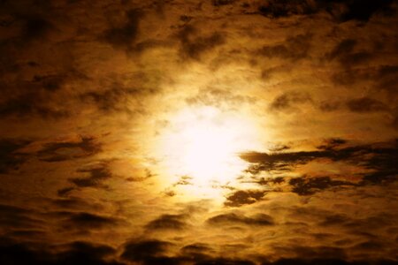Clouds sky golden