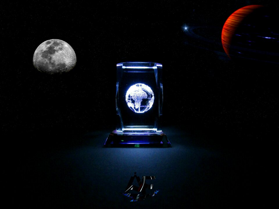 Planet moon galaxy
