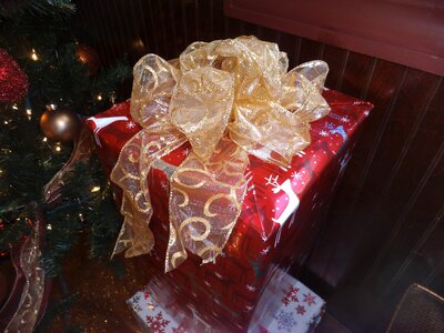 Bow gift wrap holiday