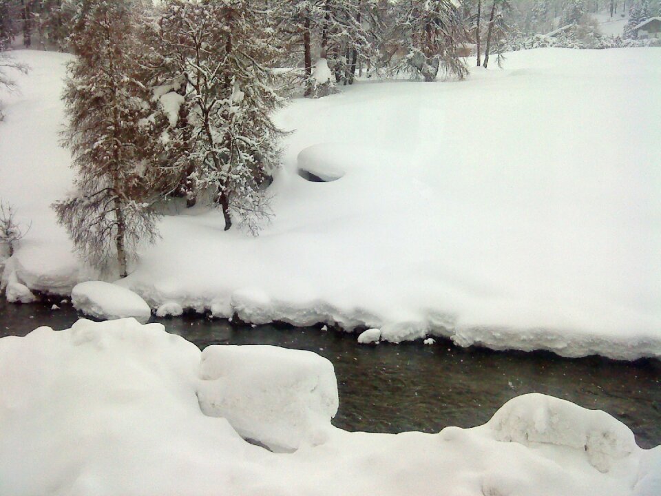 Snow landscape tourism