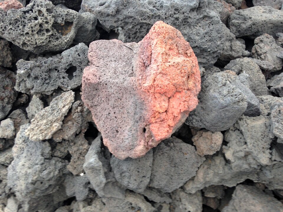 Lava lanzarote heart shaped