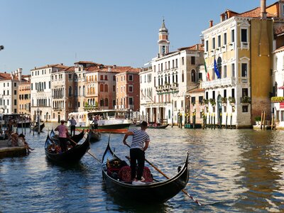 Boat holiday gondolier photo