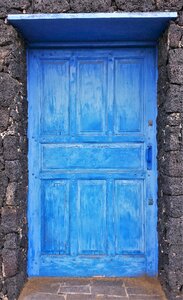 Old door blue door wooden door photo