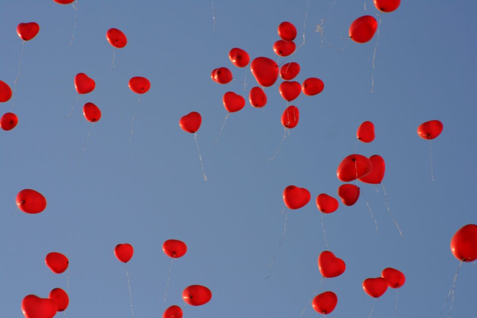 Balloon celebration heart balloons