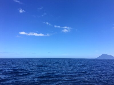 Blue ocean blue manado photo