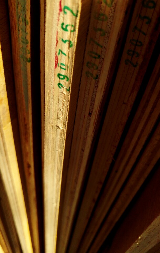 Plank wooden brown