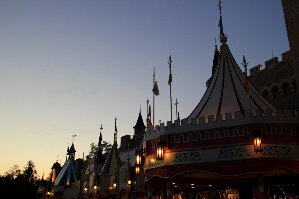 Disney sunset castle