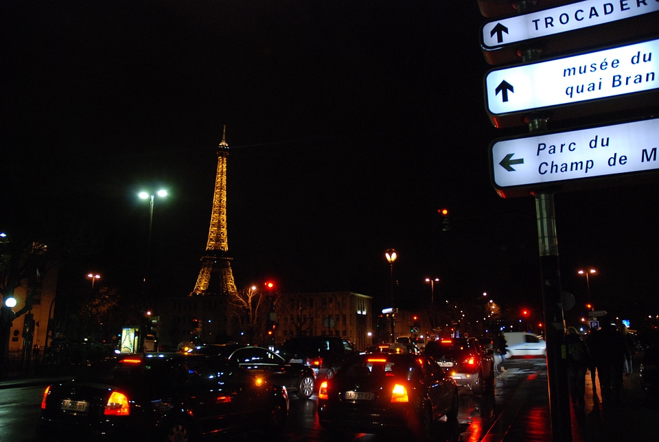 Eiffel tower architecture skyline