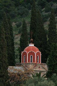 Chapel mount athos cypress