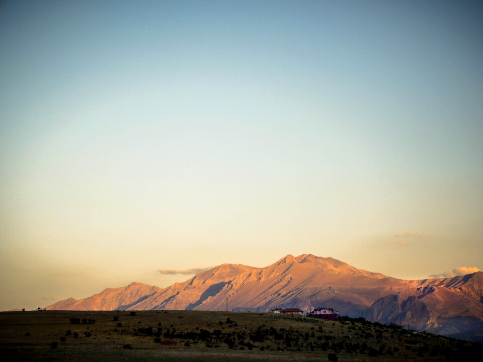 Rural mountains blue
