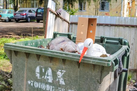 Trash thrown dump photo