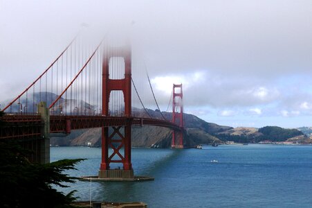 Suspension bridge california america photo