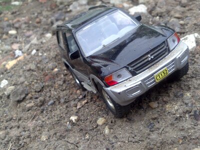 Toy toy car cross-country photo