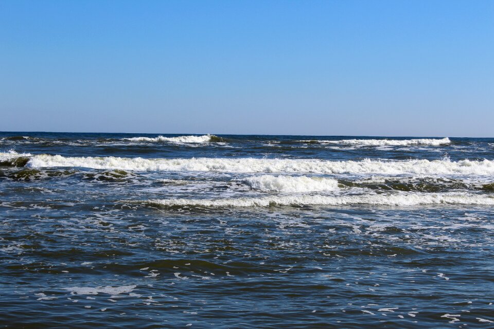 Landscape the baltic sea the waves