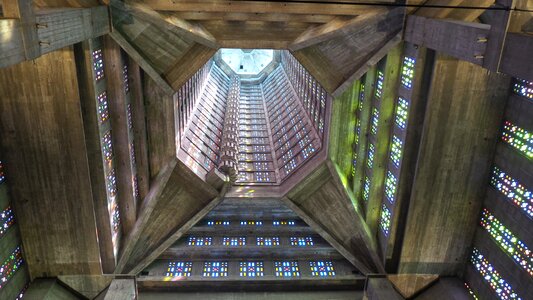 Auguste perret church interior view photo