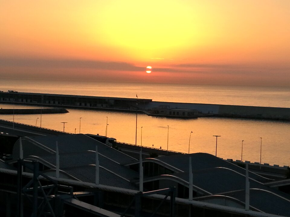 Naples sea sunrise
