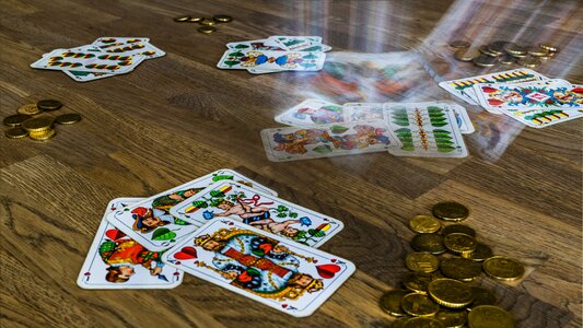 Bavarian table schafkopf card