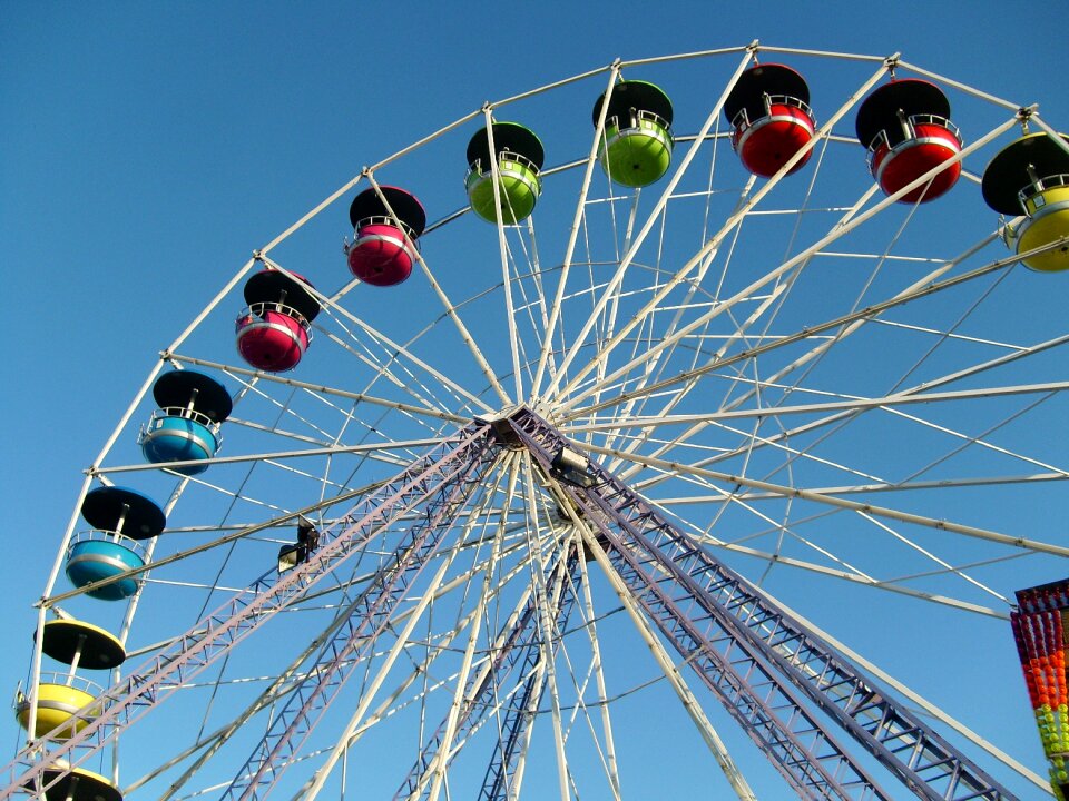 Amusement park ferris wheel holidays