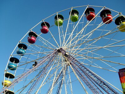 Amusement park ferris wheel holidays