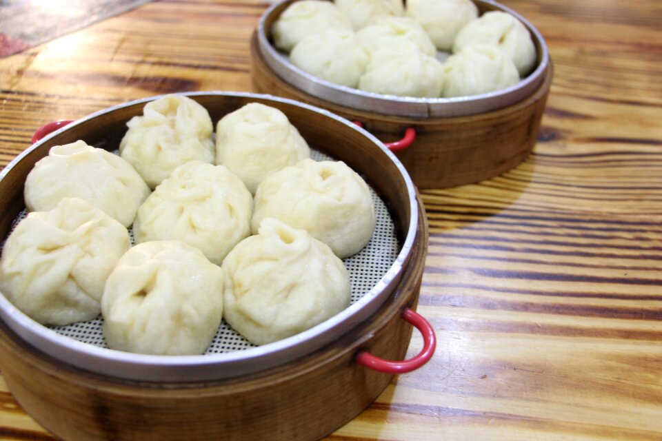 Food steamed stuffed bun breakfast