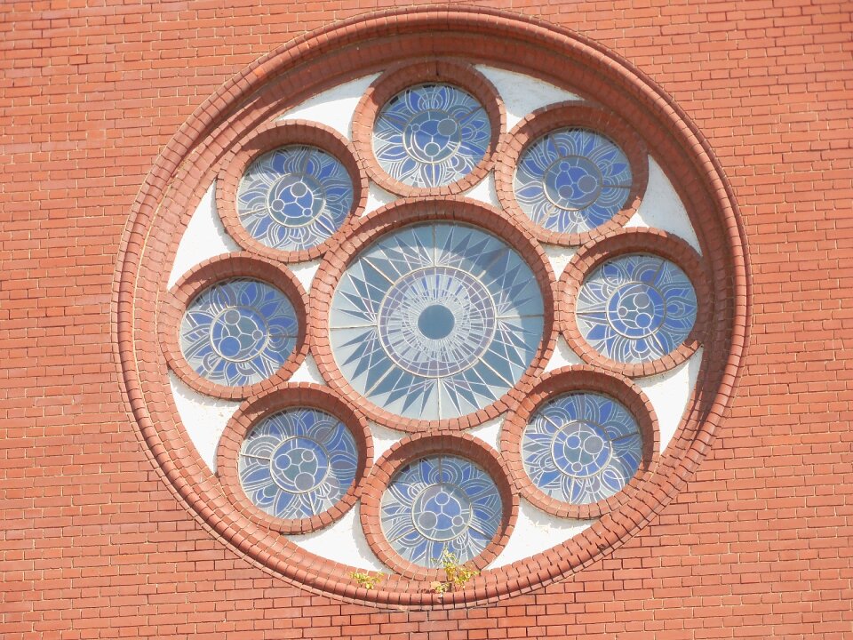 Stained-glass window window church
