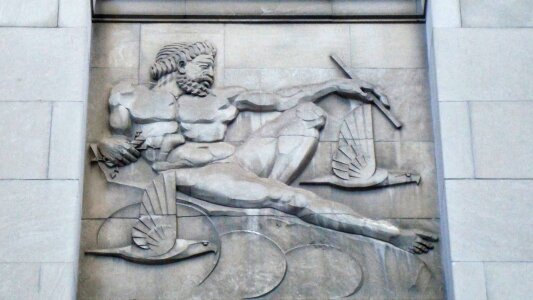 Wall art stone art gray god