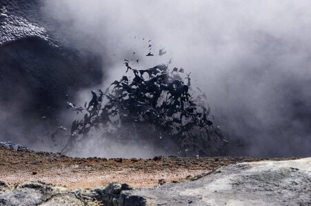 Explosion grey geothermal