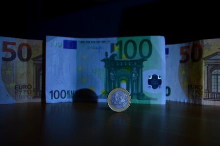 Finance 200 euro banknote photo